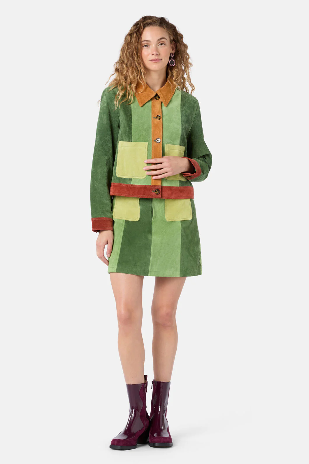 70’s Patch Suede Jacket - Image 3