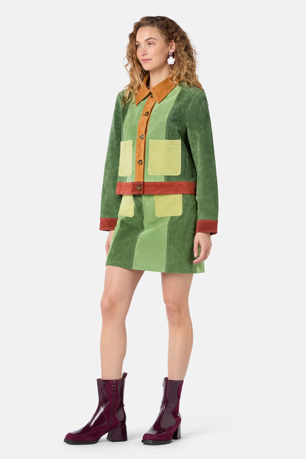 70’s Patch Suede Jacket - Image 4