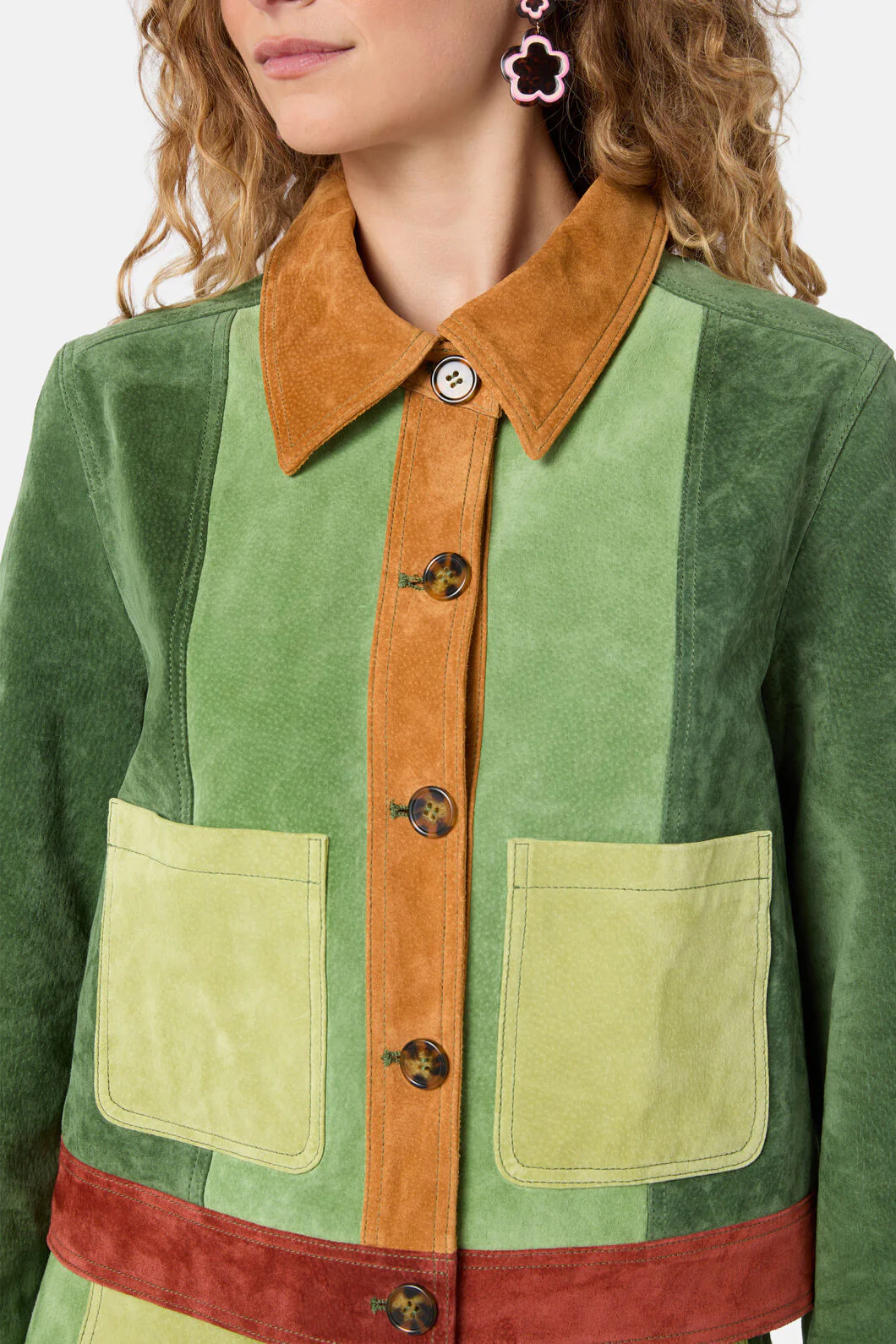 70’s Patch Suede Jacket - Image 6