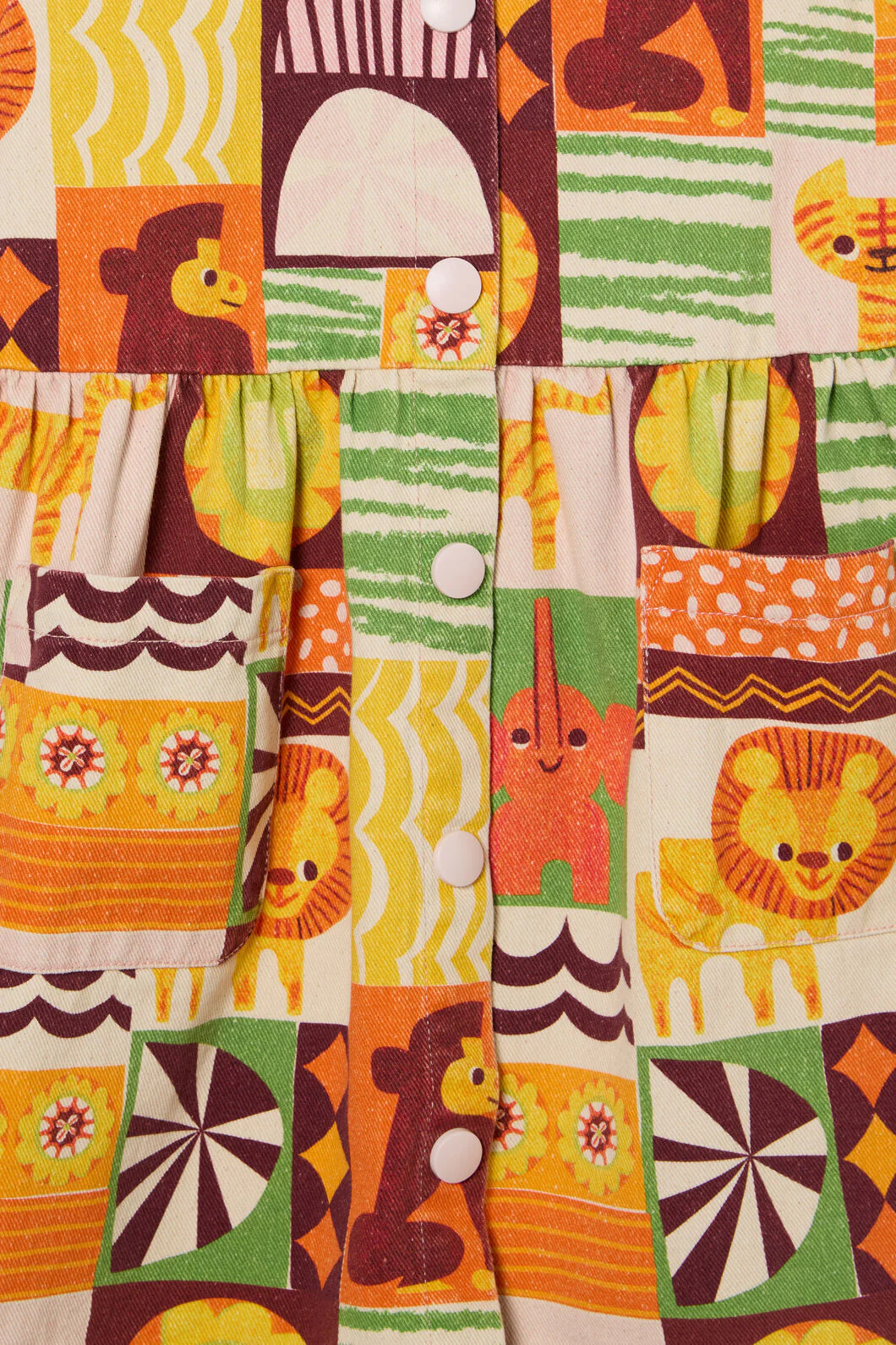 Abstract Circus Kids Dress - Image 3
