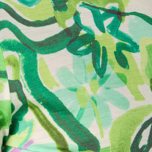 Abstract Flower Merino Polo - Image 9