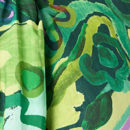 Abstract Flower Short Dress - Image 8