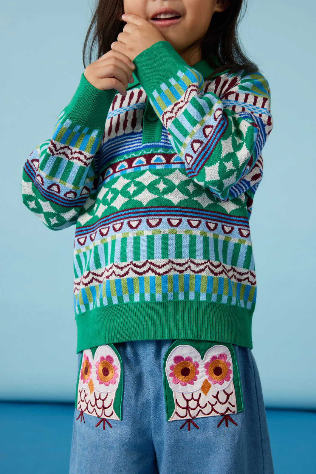 Abstract Kids Knit Jumper - Image 2