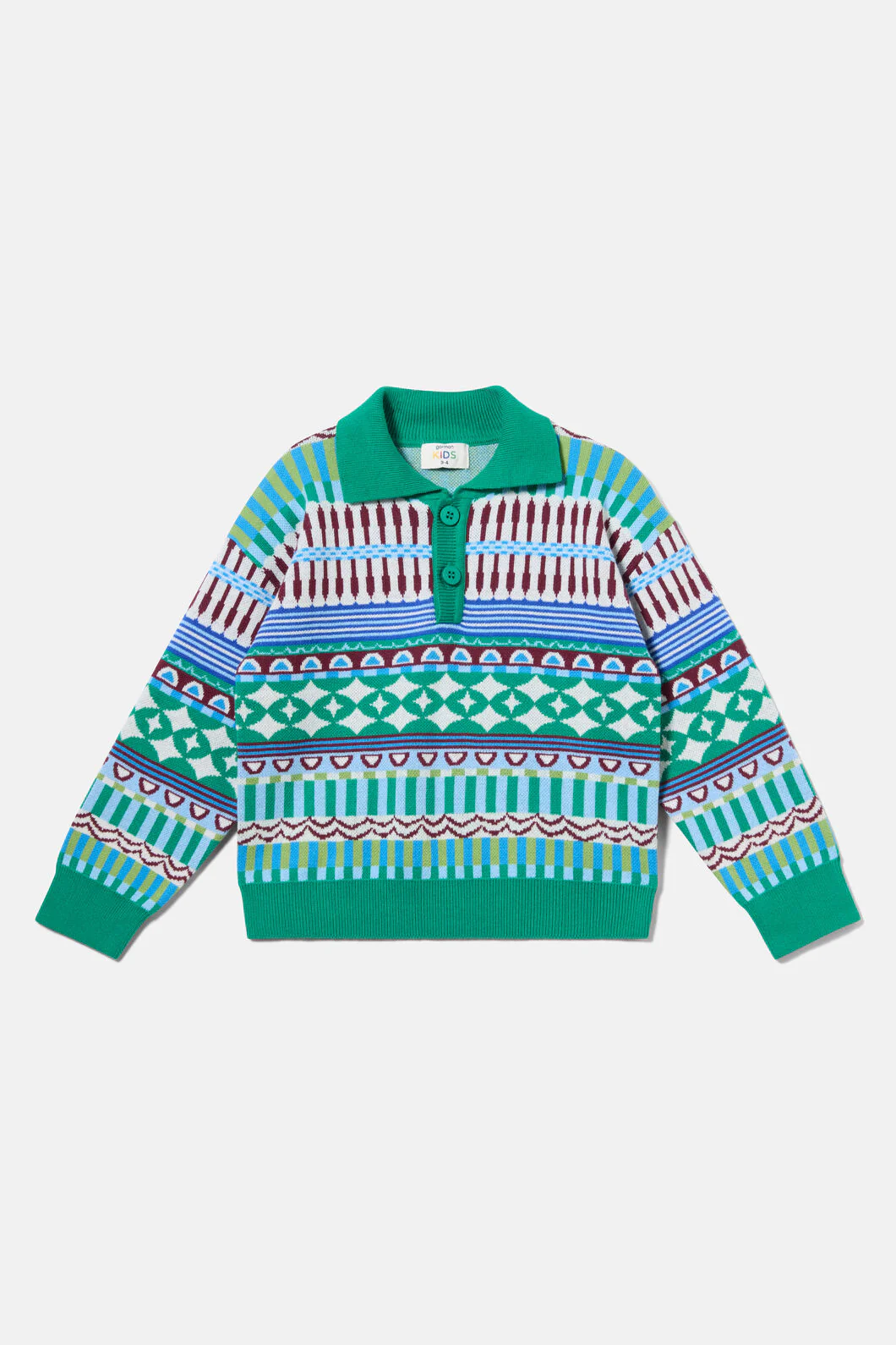 Abstract Kids Knit Jumper - Image 3