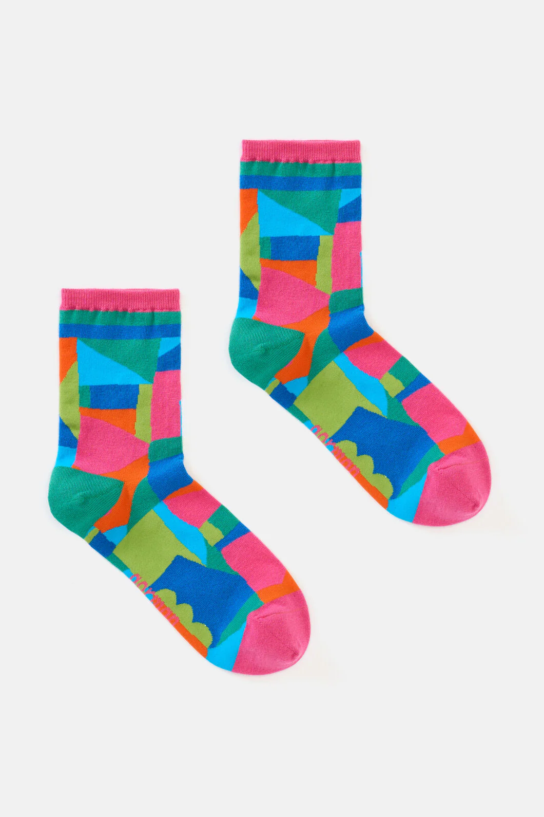 Abstract Symphony Crew Sock