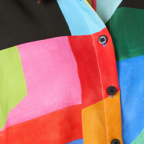 Abstract Symphony Oversized Shirt - Image 6