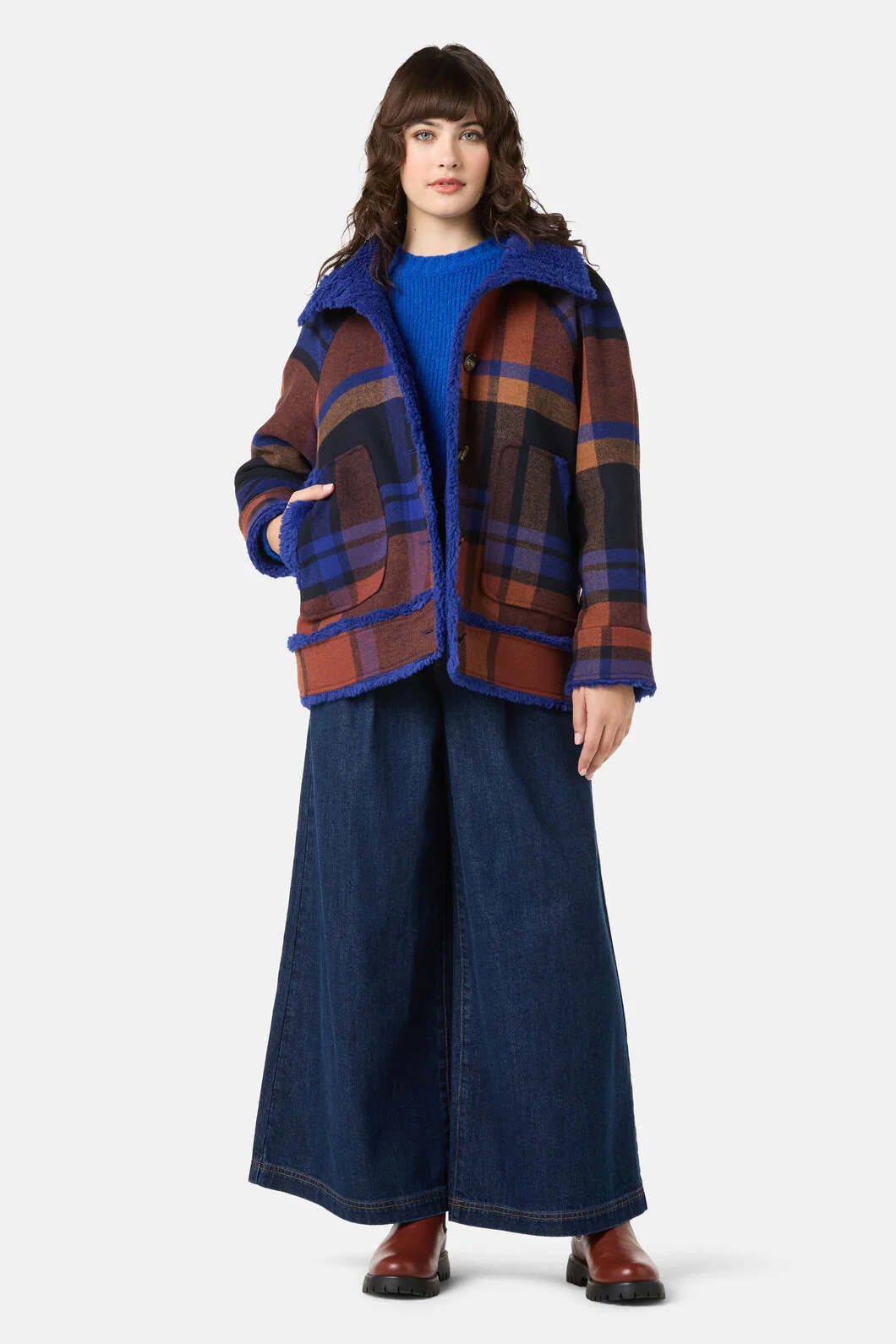 Angela Check Coat - Image 4