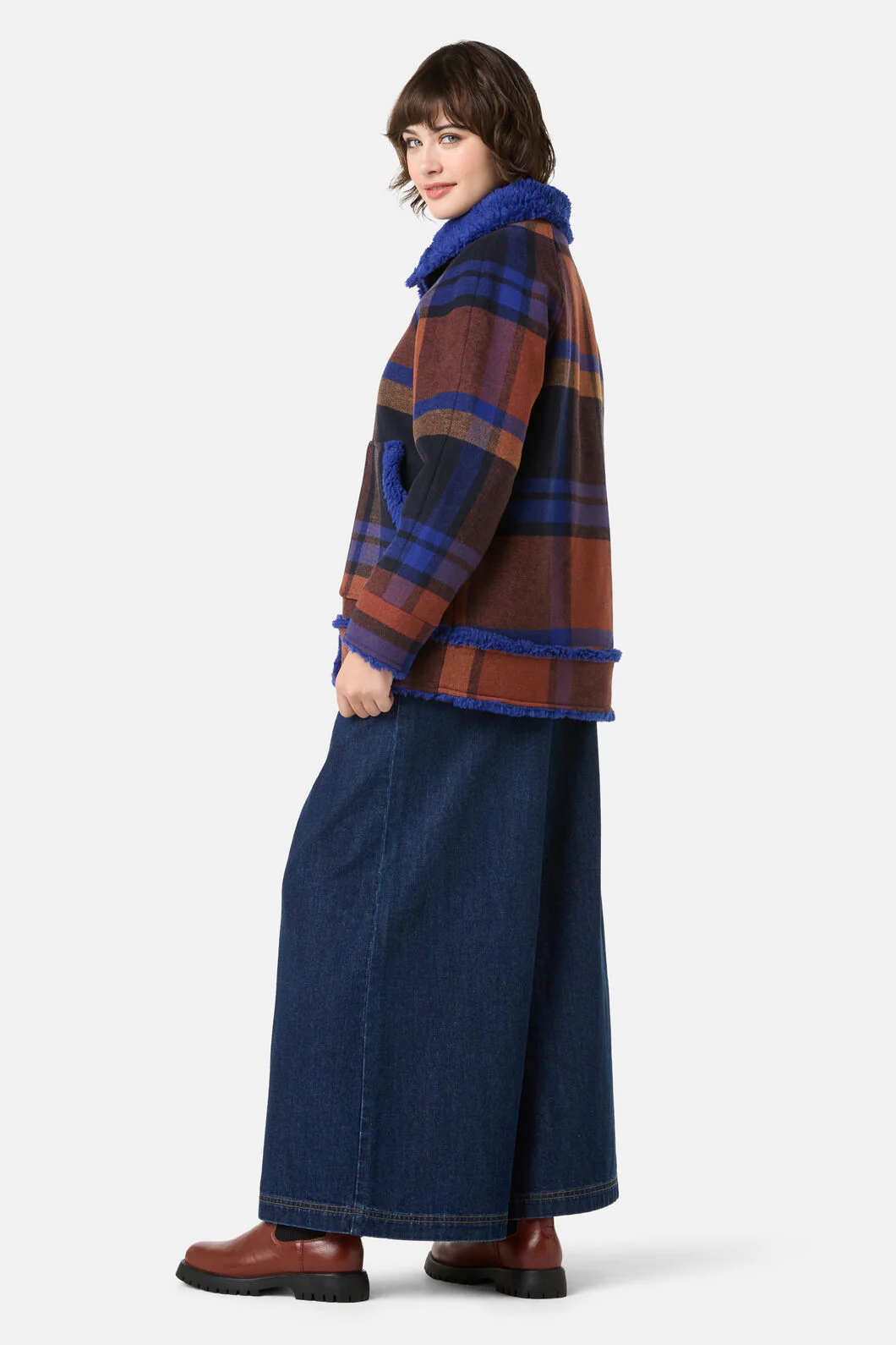 Angela Check Coat - Image 6