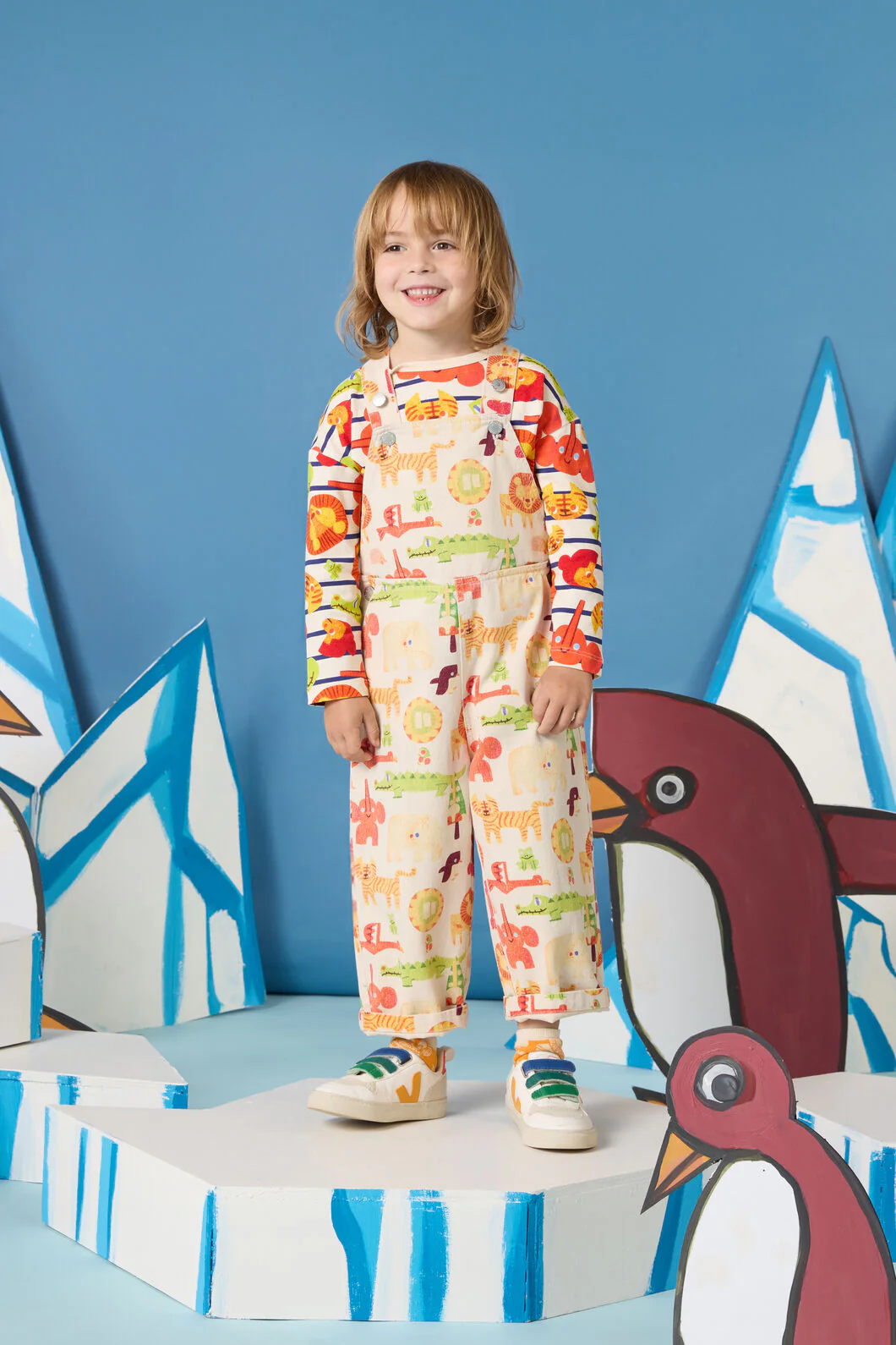 Animals Kids Overalls