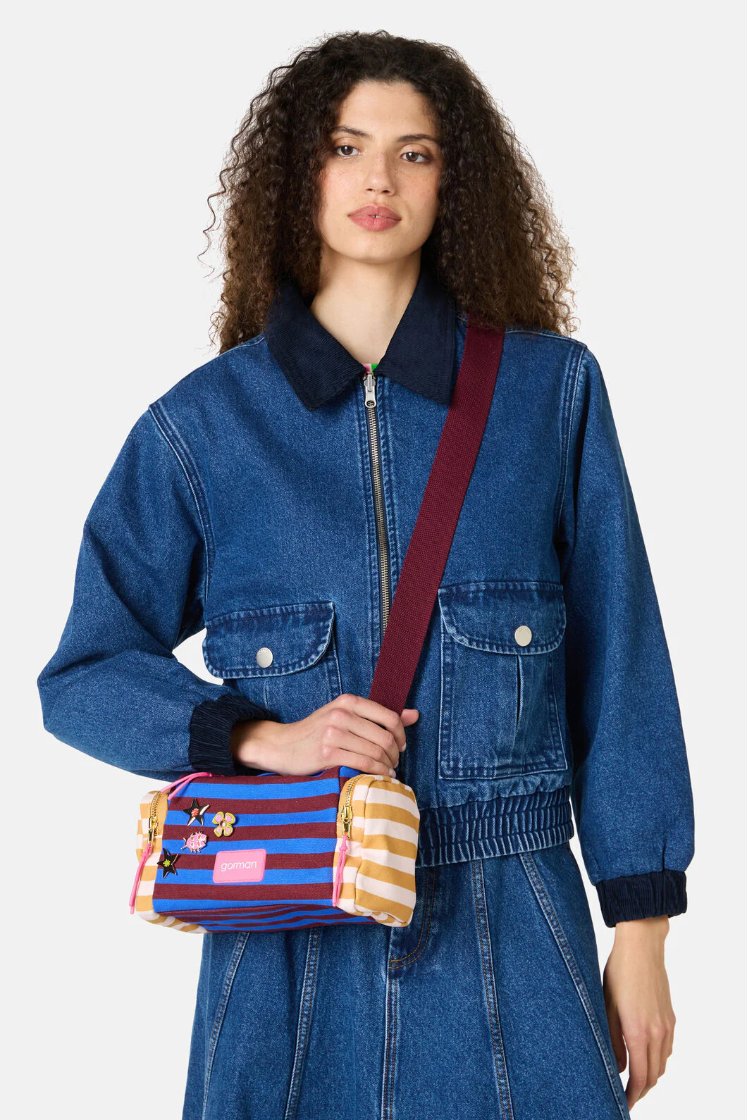 Ballet Stripe Crossbody Bag