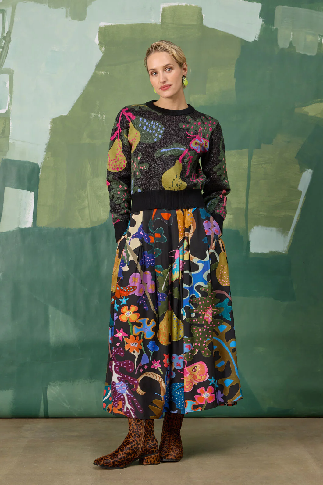 Beetlemania Midi Skirt