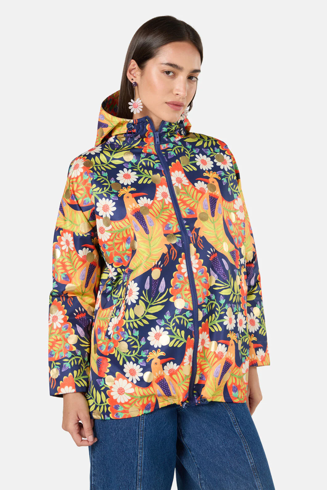 Blooming Bird Raincoat