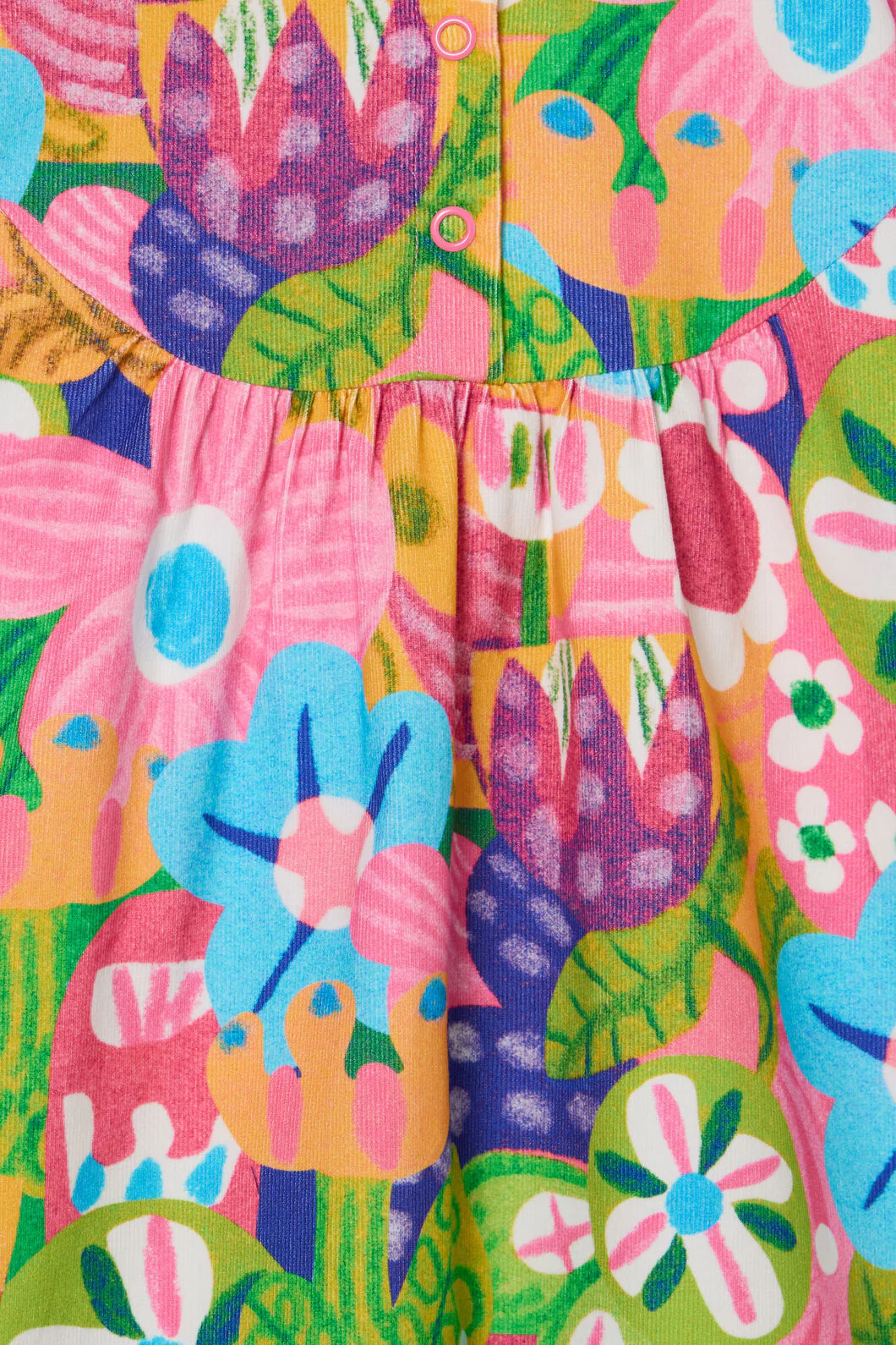 Bold Floral Kids Dress - Image 4