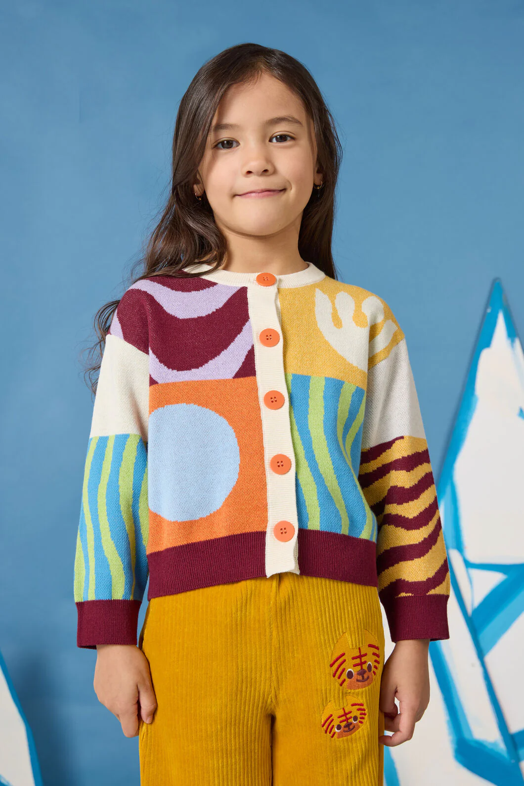 Bold Shapes Kids Cardigan