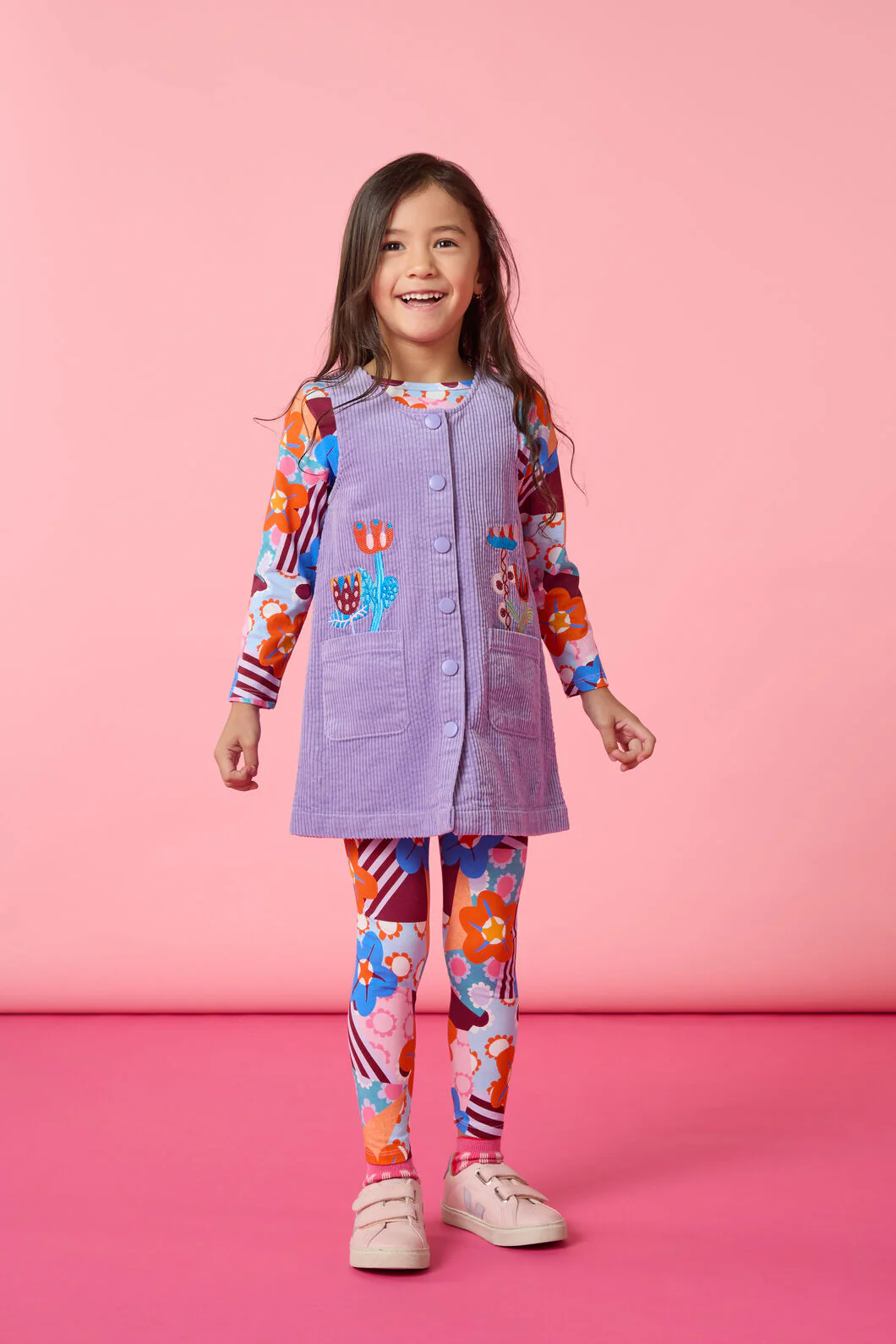 Bouquet Cord Kids Pini Dress