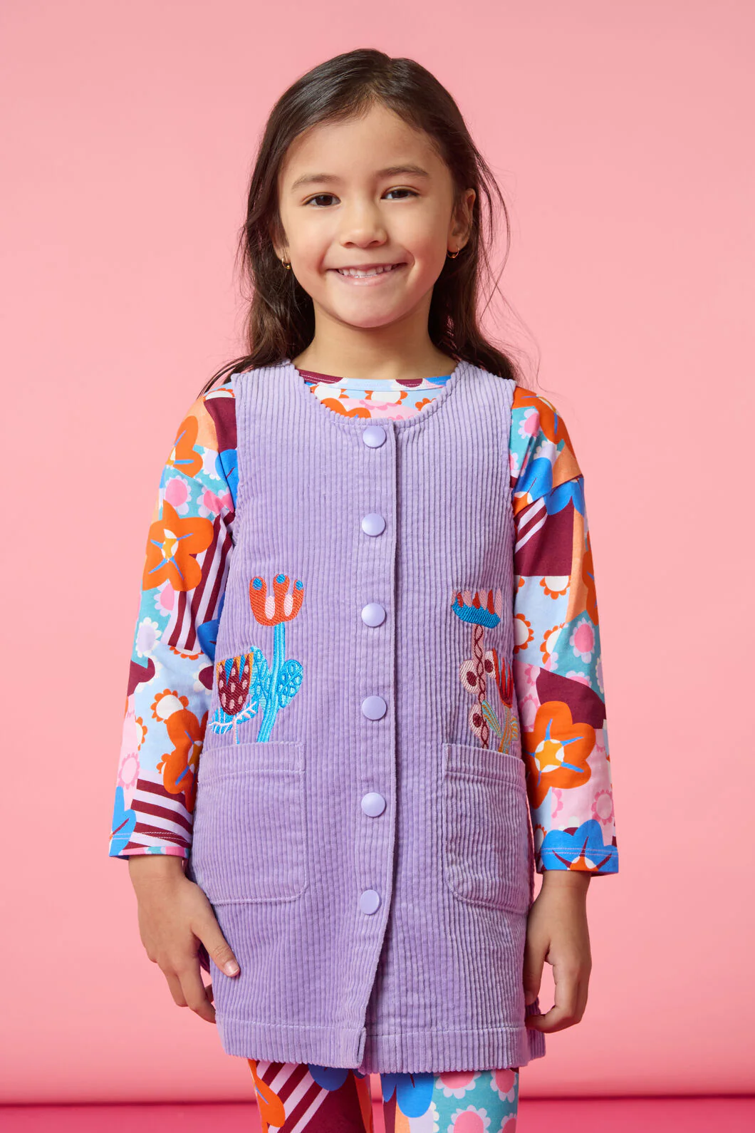 Bouquet Cord Kids Pini Dress - Image 2