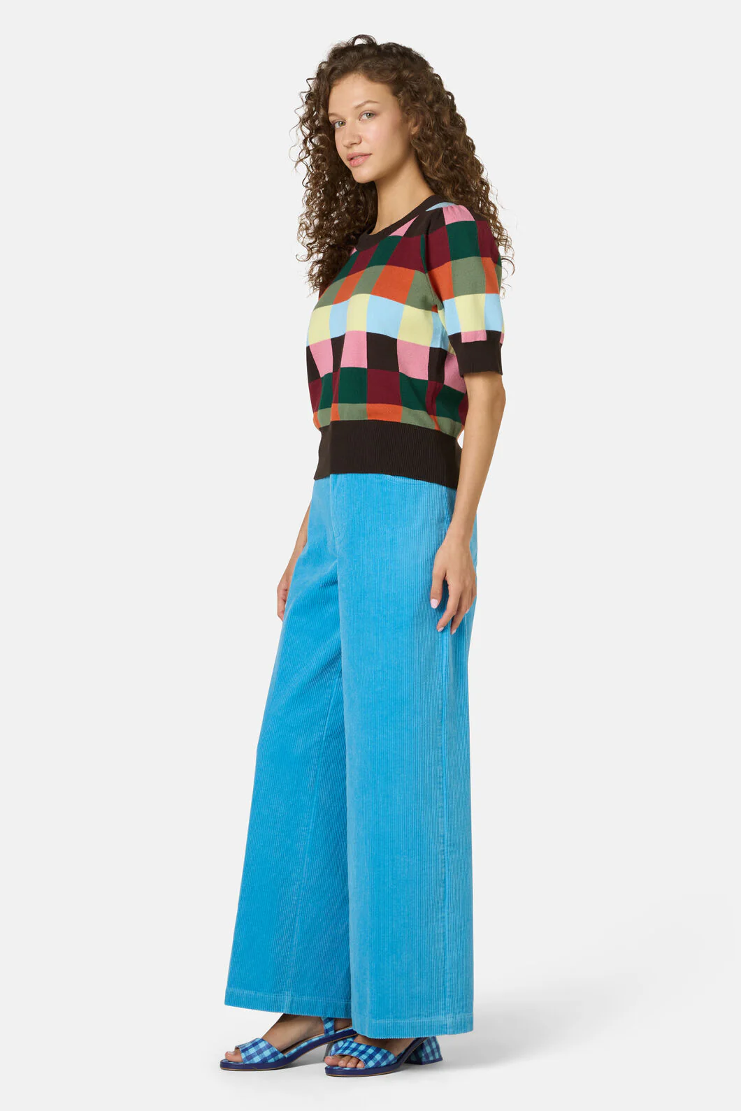 Camp Check Cotton Knit Top - Image 3