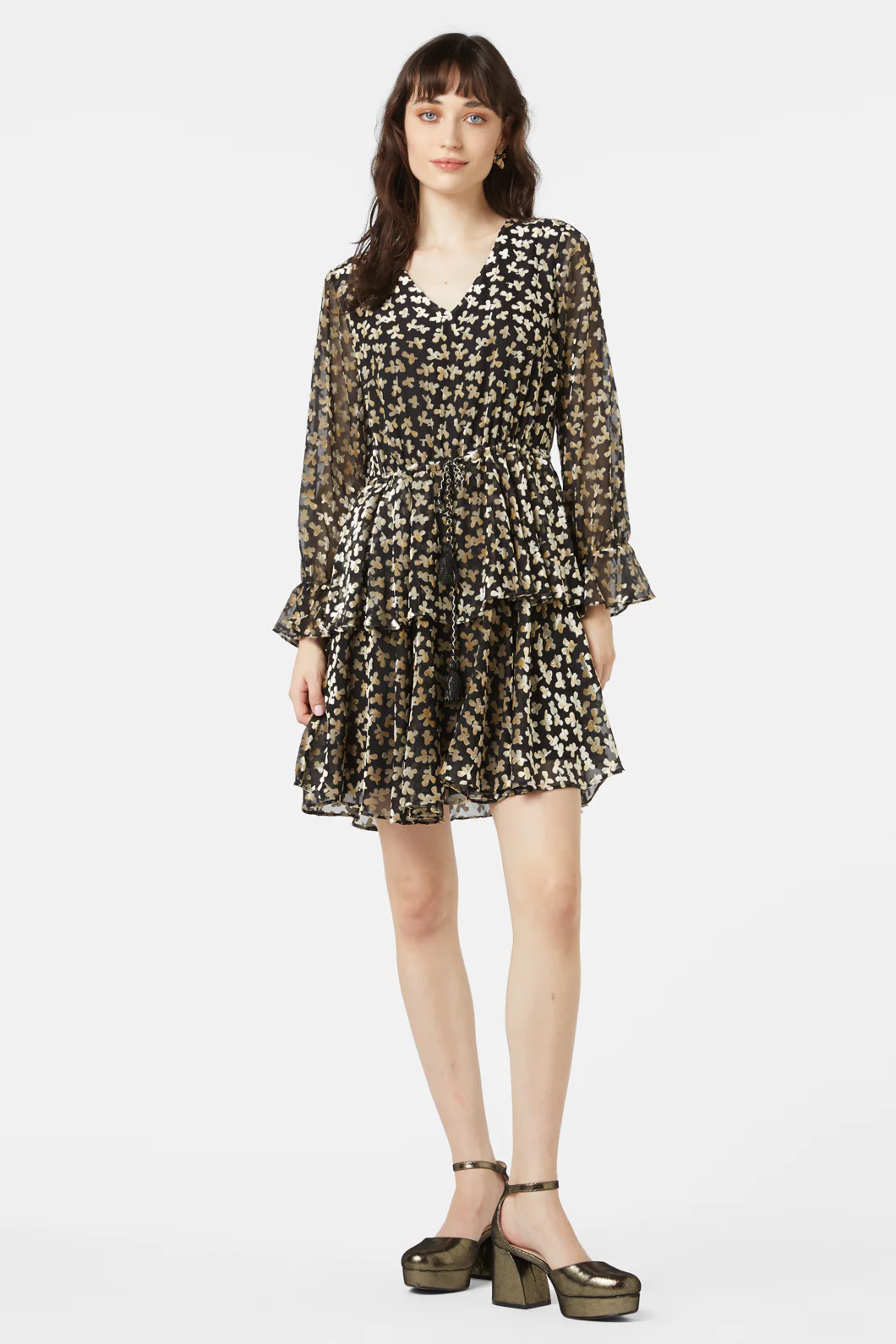 Champaign Bubbles Devore Dress
