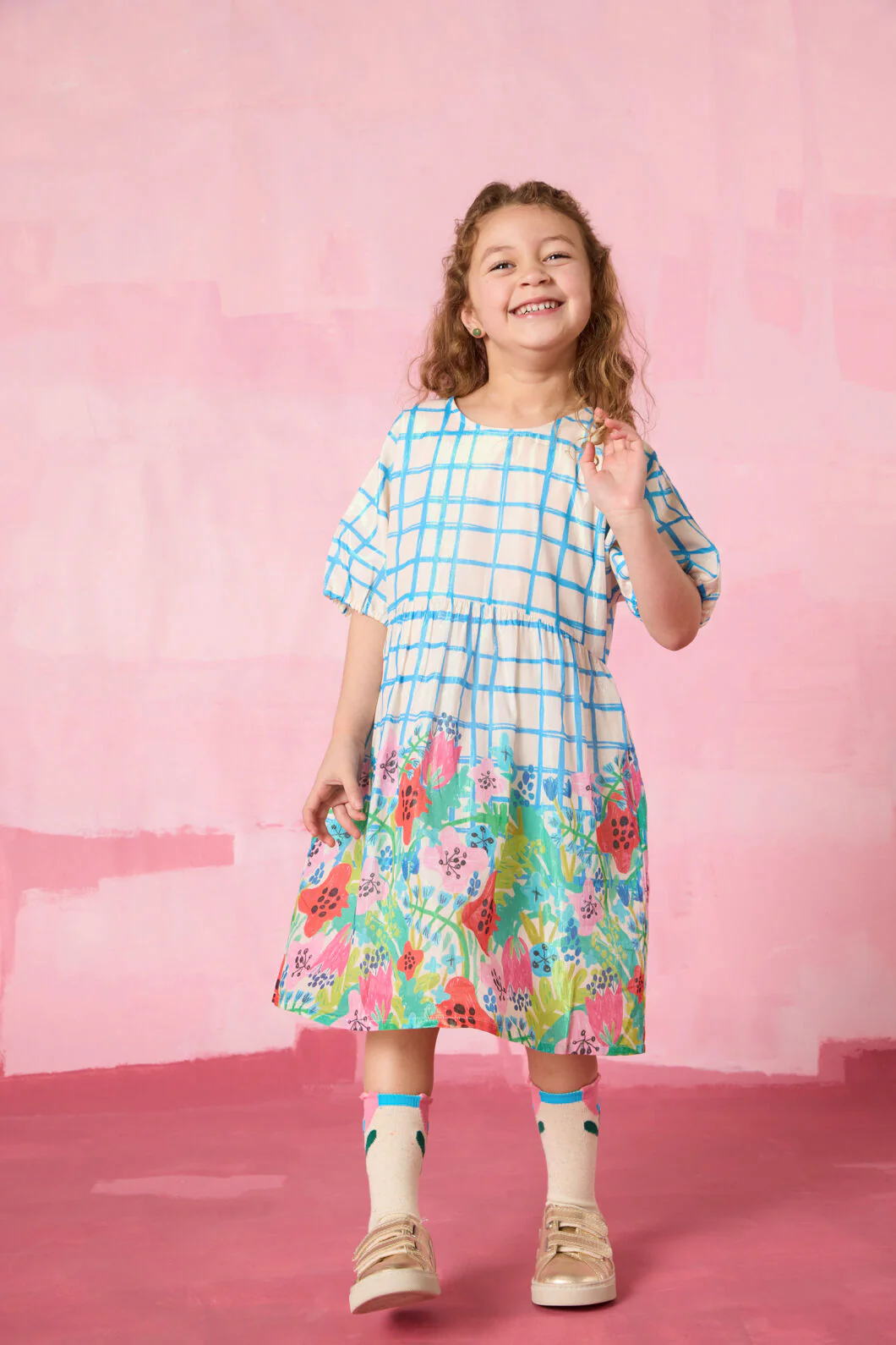 Check Field Kids Dress