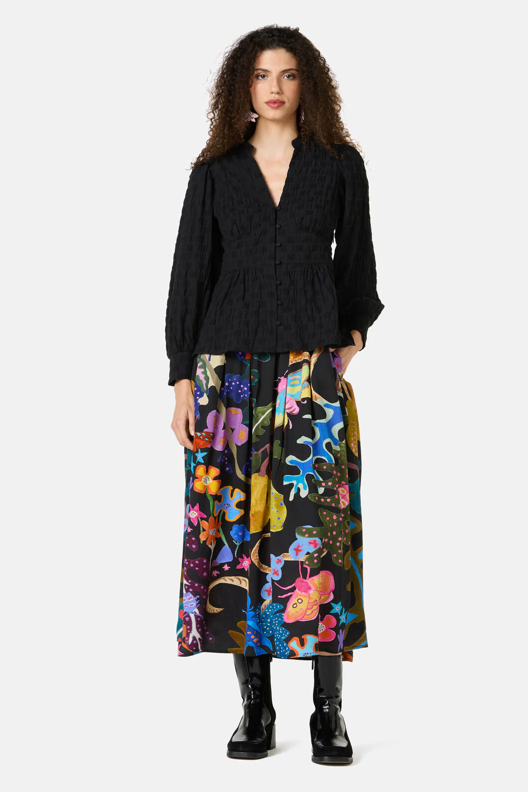 Clover Seersucker Blouse - Image 3