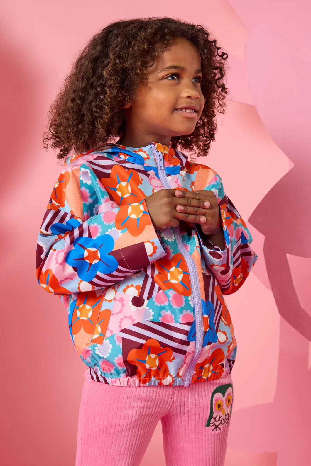 Cut Out Flower Kids Raincoat