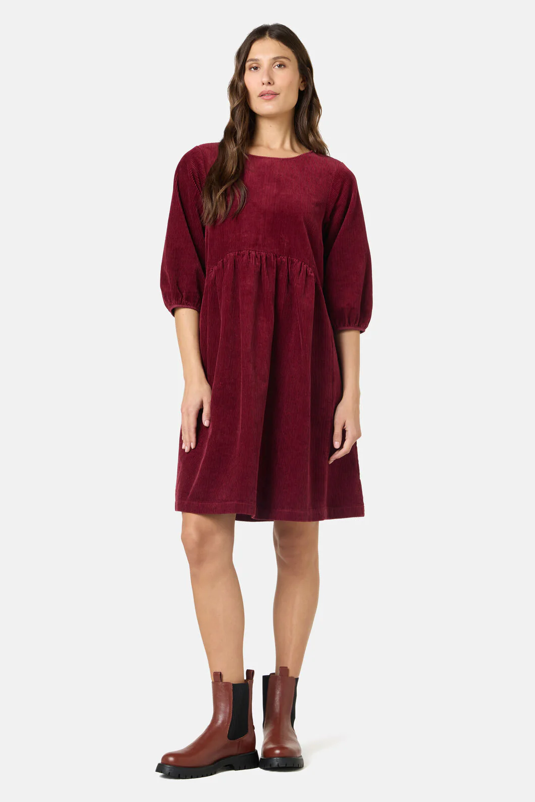 Dahlia Cord Smock Dress - Image 3