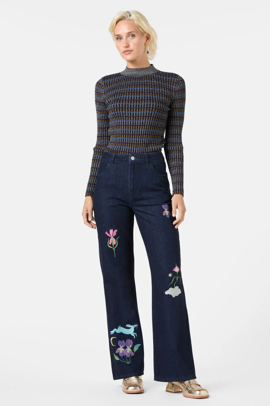Daydream Embroidered Jean - Image 2