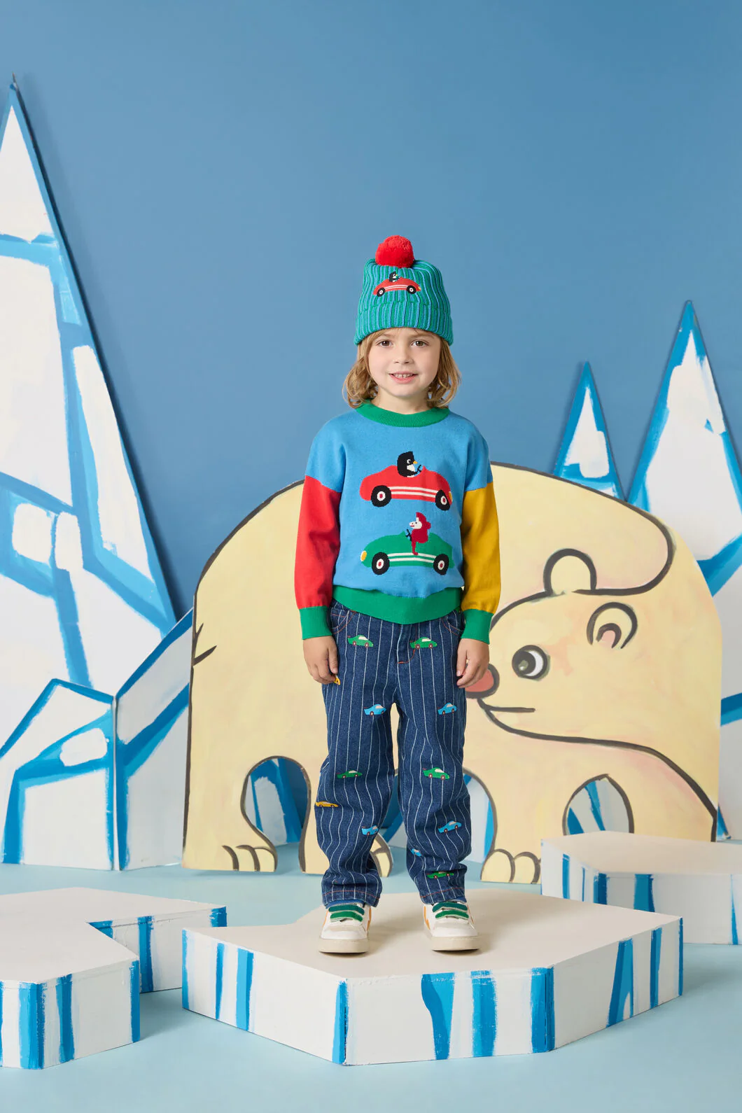 Drivers Kids Knit Jumper