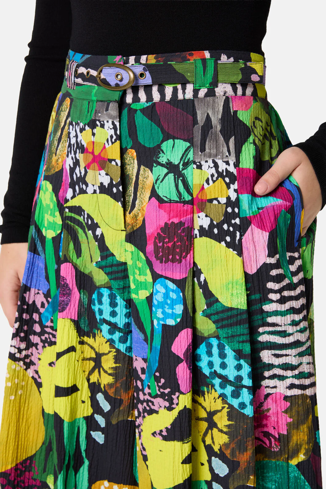 Electric Eden Cotton Skort - Image 5