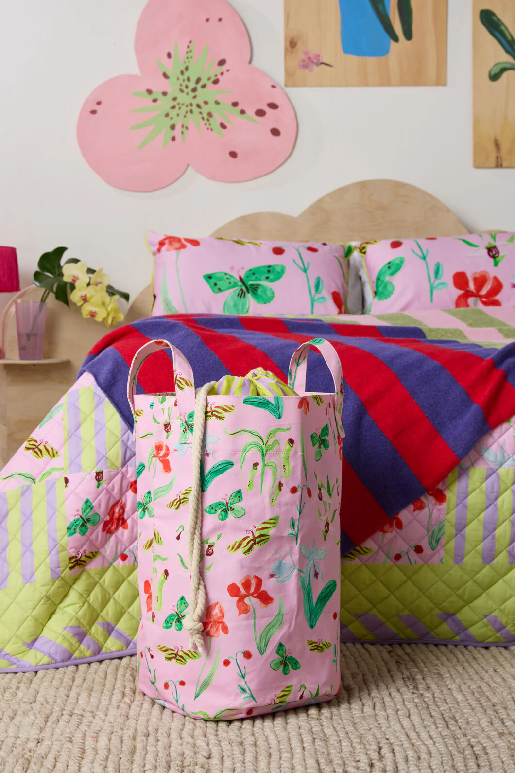 Electric Eden Laundry Basket