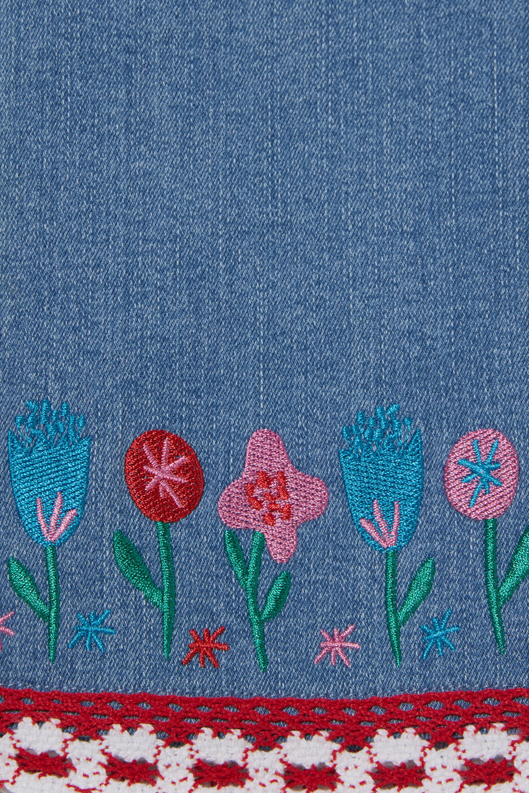 Embroidery Flowers Kids Pants - Image 5