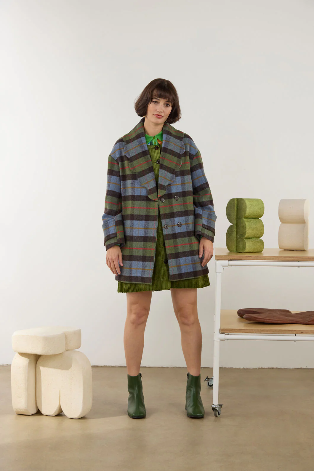 Farm To Table Check Coat - Image 3