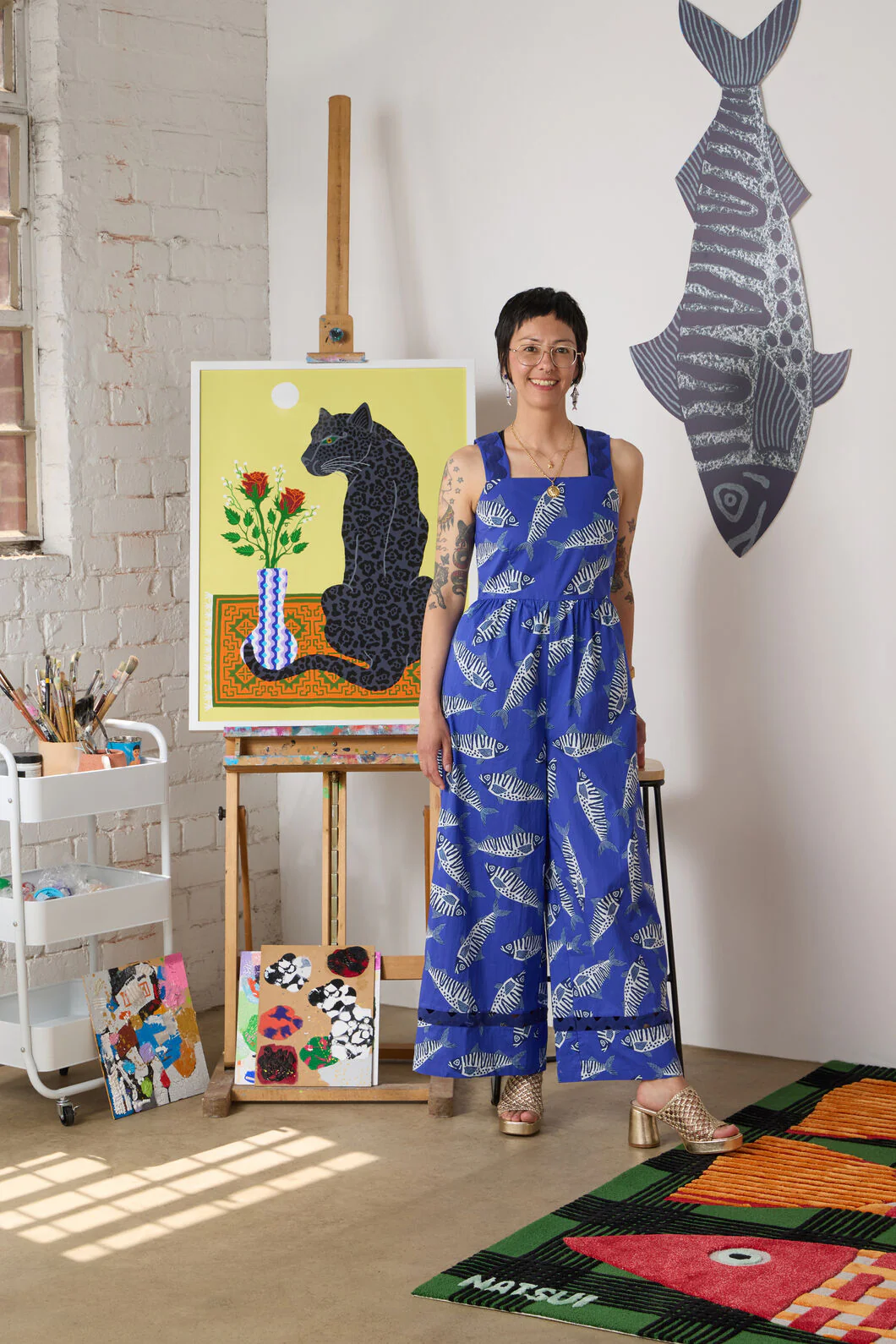 Fishy Fishy  Print Pantsuit