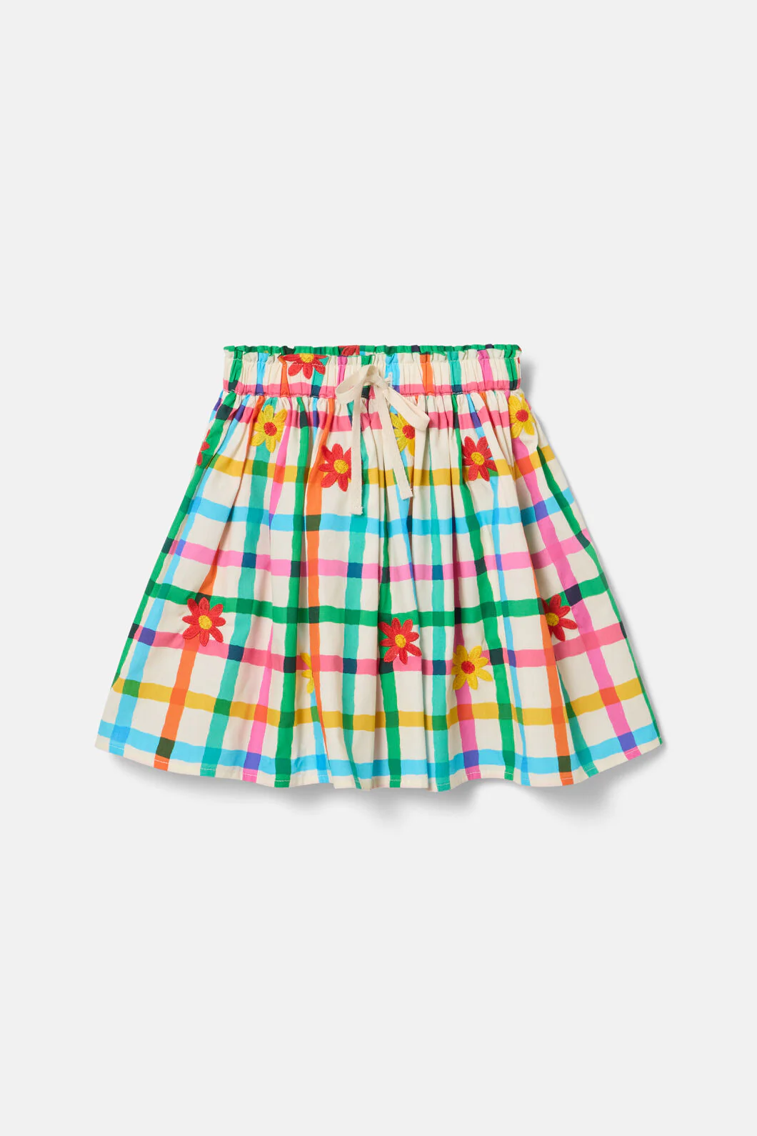 Floral Embroidered Kids Skirt - Image 2