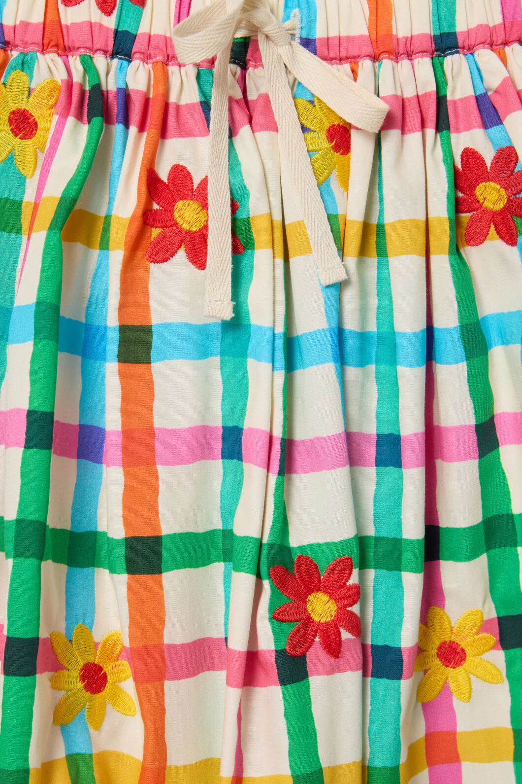 Floral Embroidered Kids Skirt - Image 3