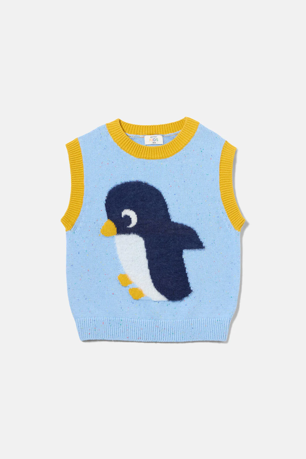 Fluffy Penguin Kids Knit Vest - Image 3