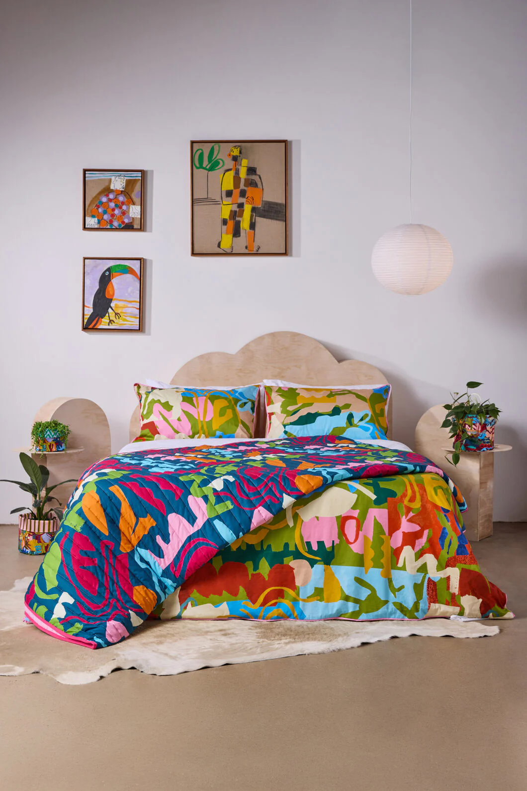 Fluid Rhythm Quilted Coverlet - KB - Image 2