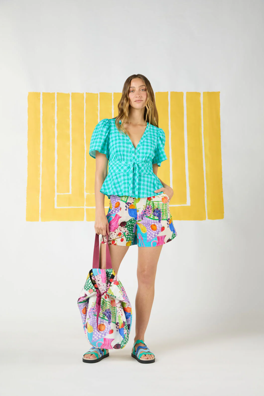 Fruit Party Print Shorts