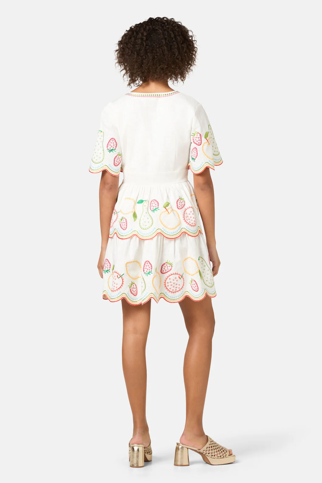 Fruity Anglaise Embroidered Dress - Image 5