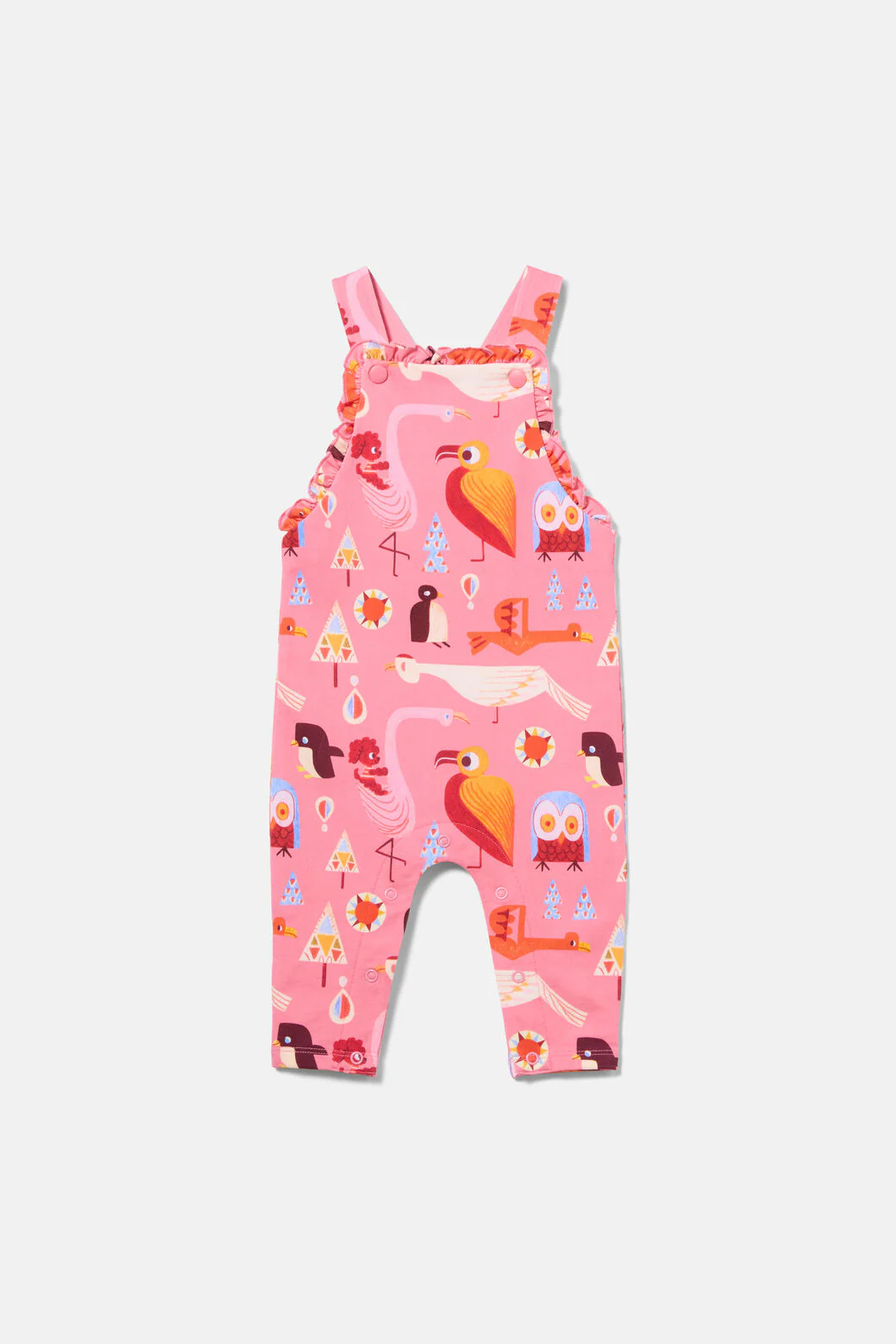 Funky Birds Baby Overalls - Image 2