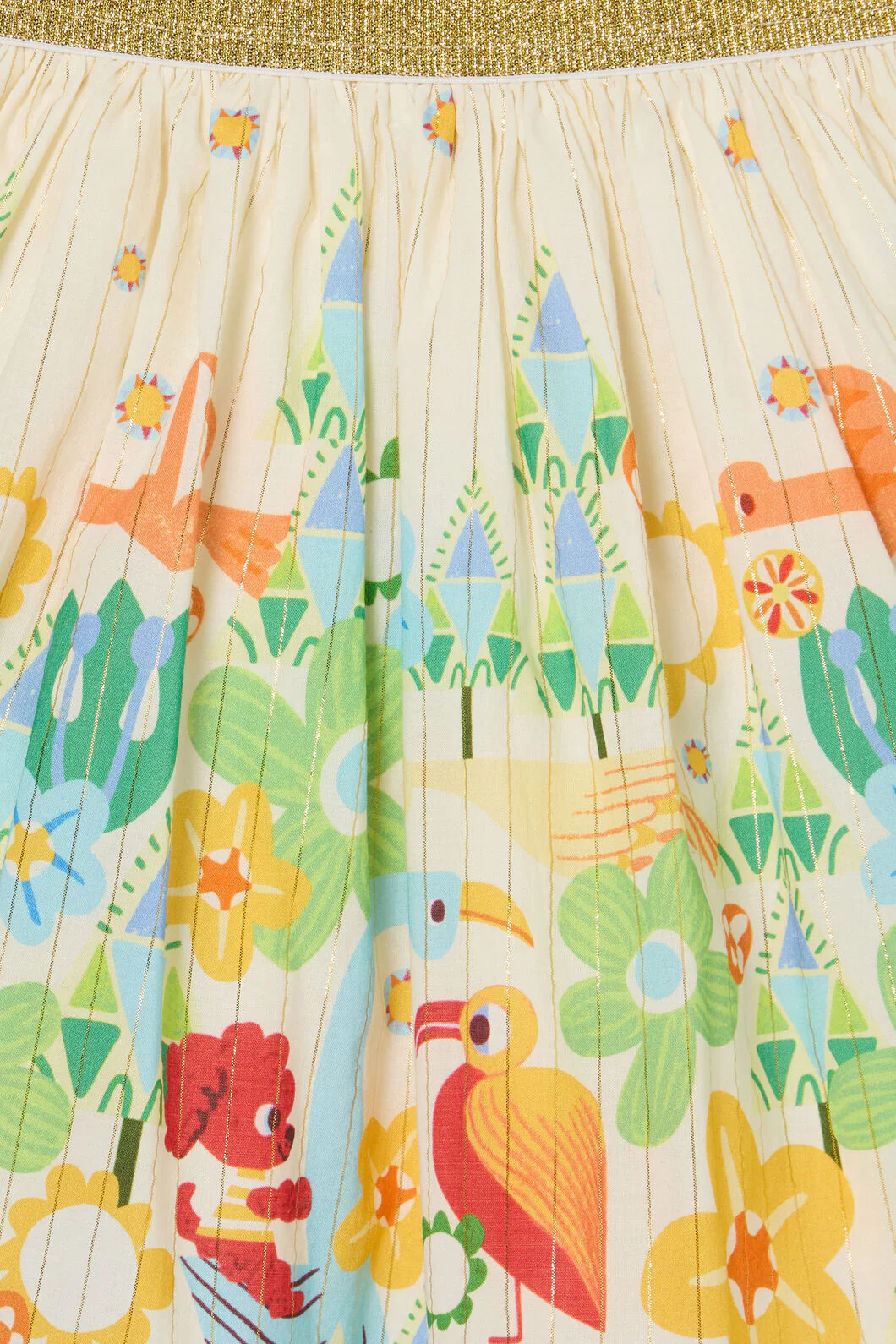 Funky Birds Border Kids Skirt - Image 3