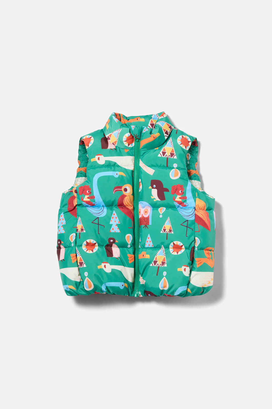 Funky Birds Kids Puffer Vest - Image 2