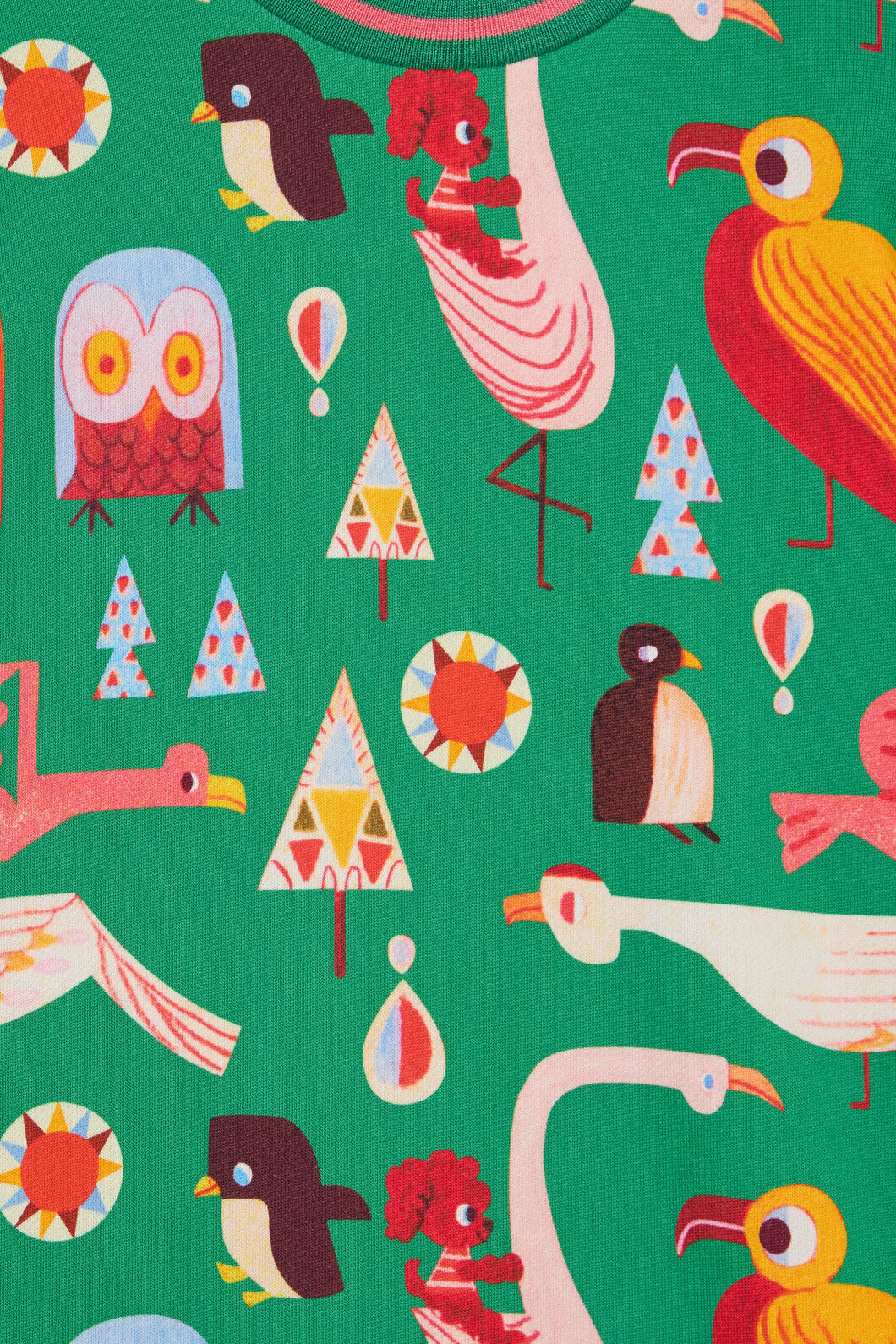 Funky Birds Kids Sweater Dress - Image 4