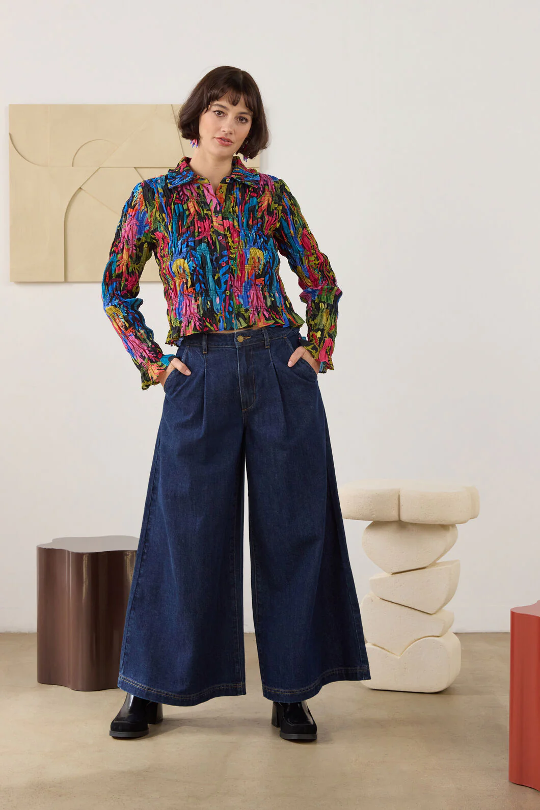 Gabrielle Denim Culotte