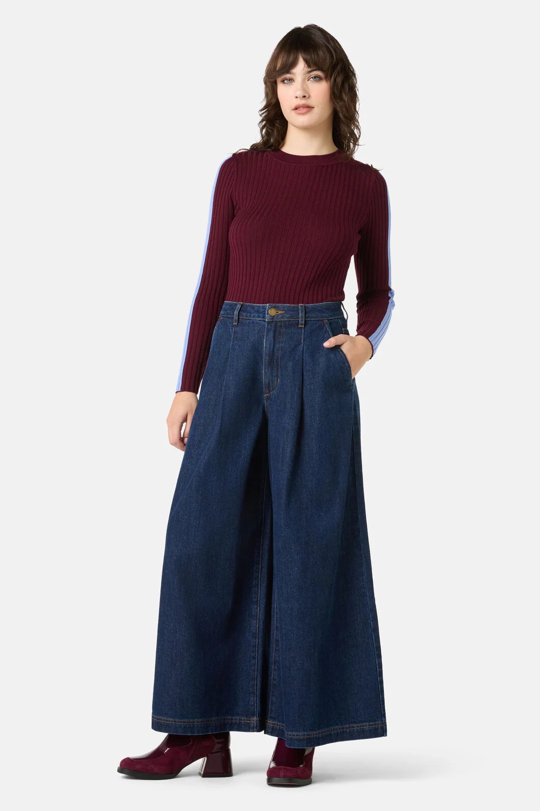 Gabrielle Denim Culotte - Image 4
