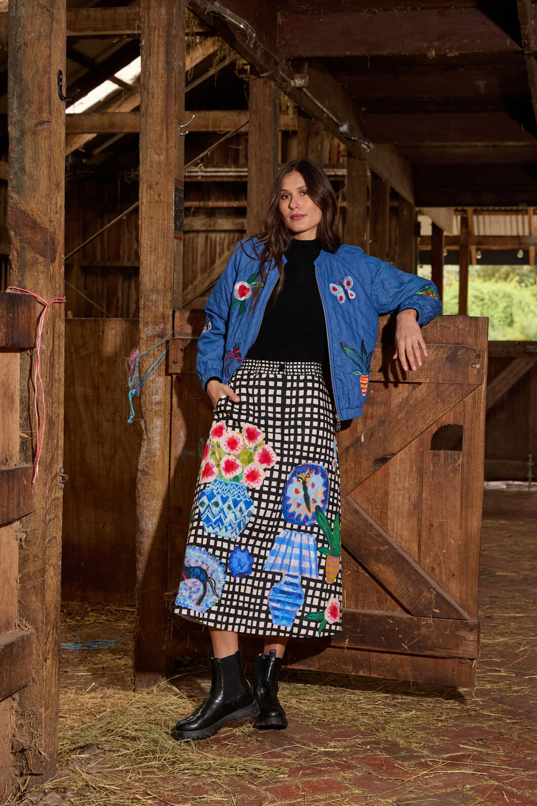 Garden Table Midi Skirt - Image 3