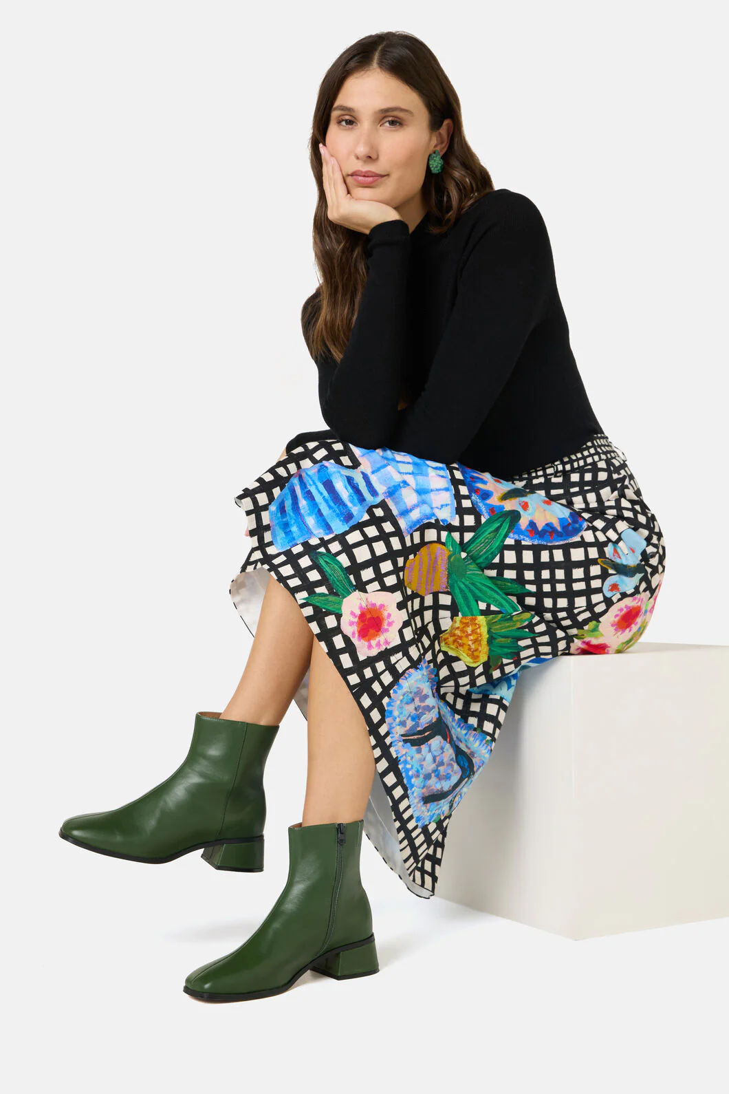 Garden Table Midi Skirt - Image 7