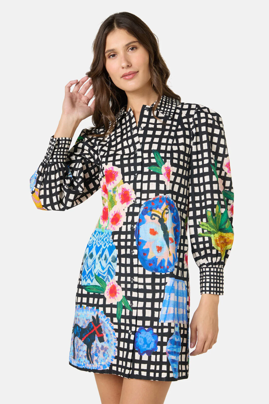 Garden Table Shirt Dress - Image 11
