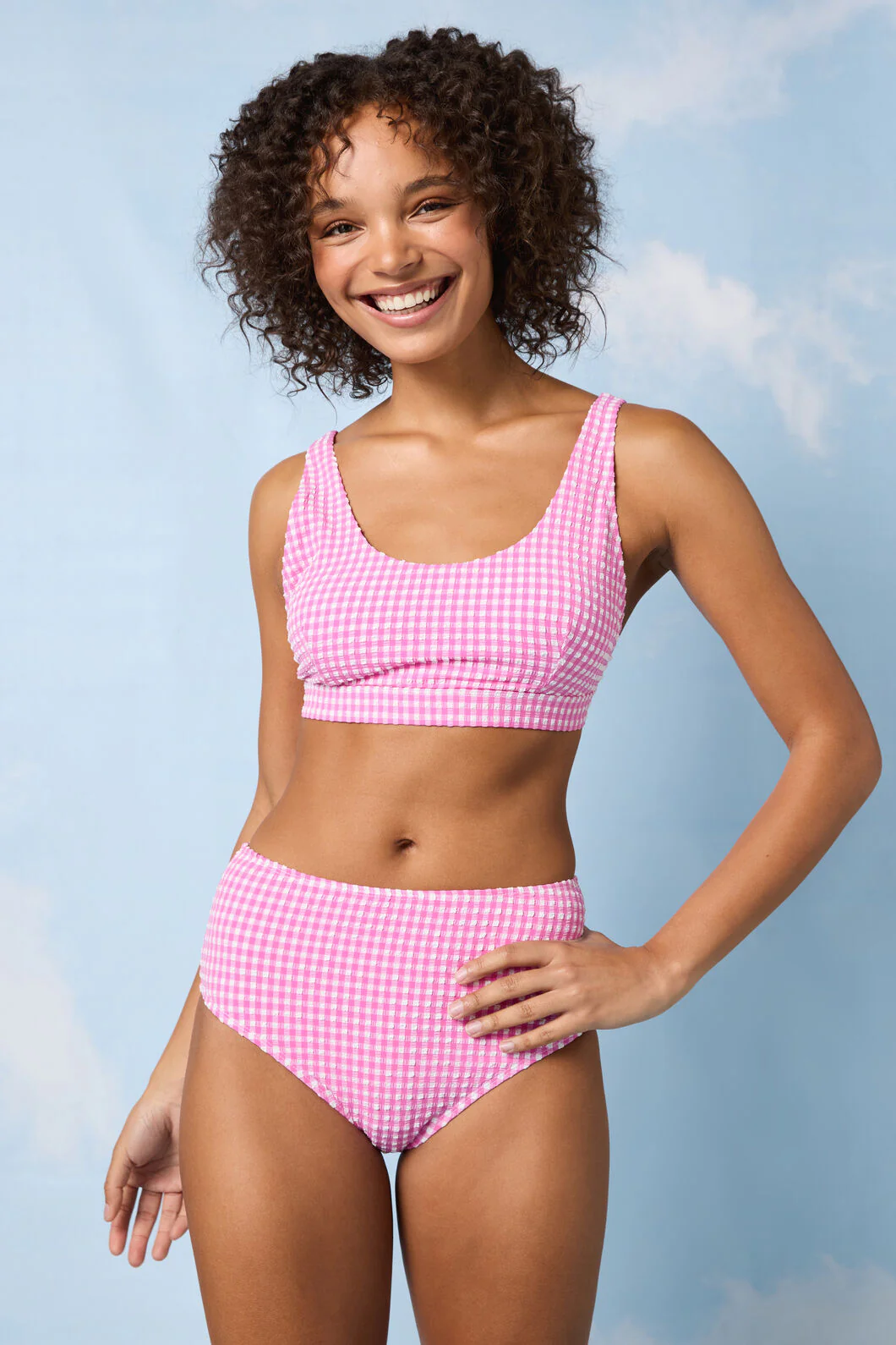 Gingham Bikini Bottom
