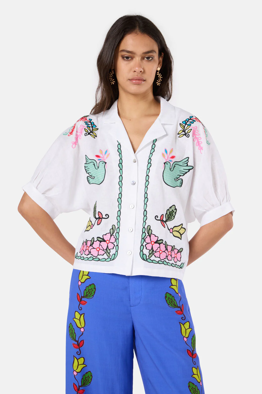 Good Fortune Embroidered Shirt